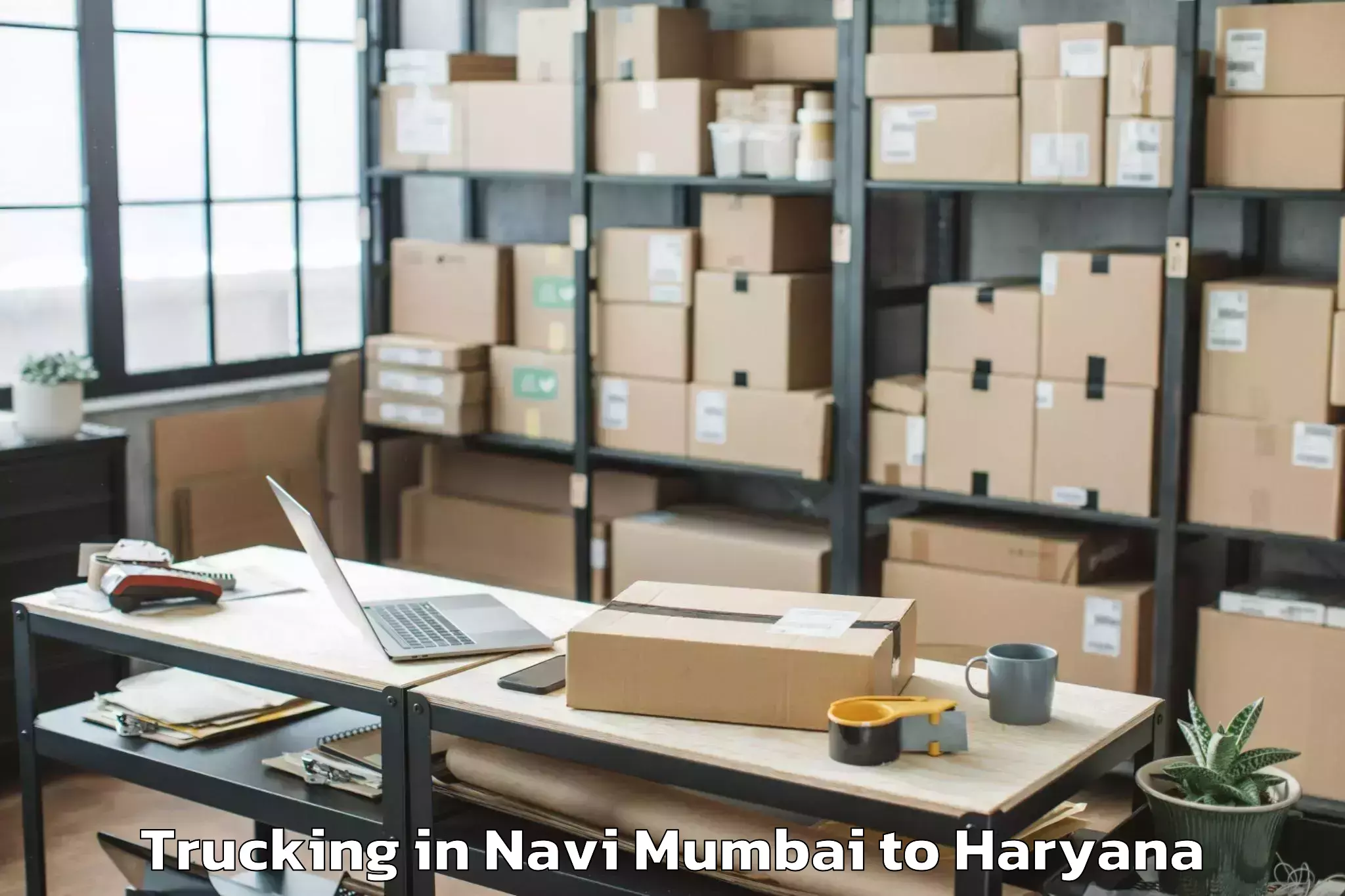 Professional Navi Mumbai to Haryana Trucking